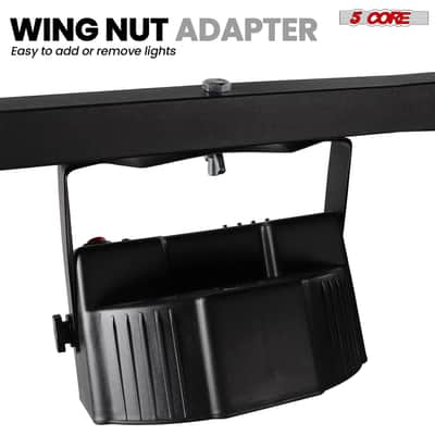5Core DJ Light Stand Stage Lighting Truss System Height Adjustable 39 to 100" Heavy Duty T bar Mount image 8