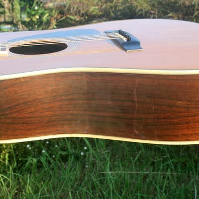 Morris TF-60 D size Guitar Jacaranda Body 1990's - Natural+Hard Case FREE image 14