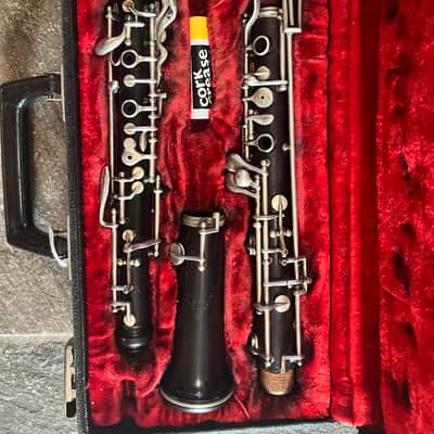 Linton brand wood Oboe with case. Made In USA image 1
