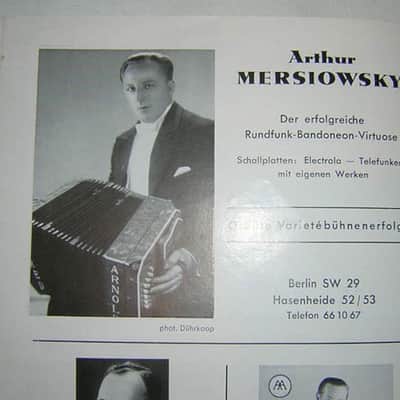 Alfred Arnold Bandoneon Custom Built for Arthur Mersiowsky image 17