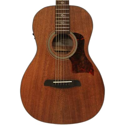 Sawtooth Mahogany Series Parlor Acoustic Electric Guitar with Mahogany Back and Sides image 1