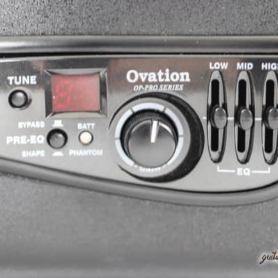 Ovation DS778TX Elite TX Mid Depth D-Scale Acoustic/Electric Guitar - Black image 7
