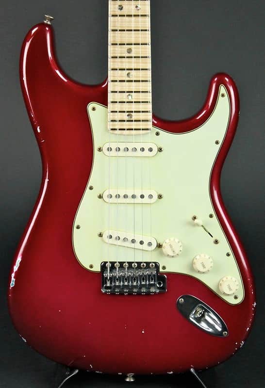 Fender Custom Shop 1971 Stratocaster Relic Midnight Wine over Lucerne Aqua Firemist image 1
