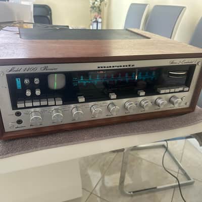 Marantz Model 4400 50-Watt Quadraphonic Solid-State Receiver 1974 - 1978 - Silver with Wood Case image 2