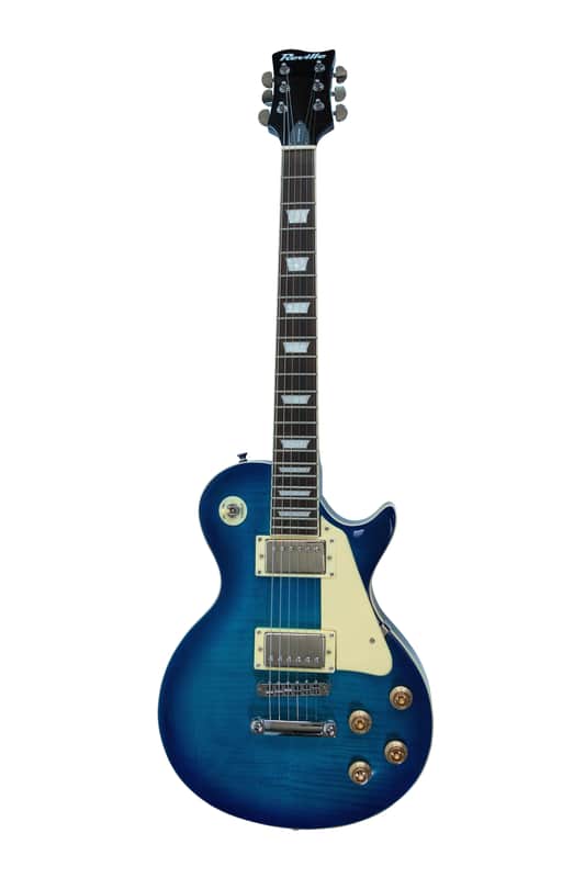Electric Guitar Les Paul Shape Blue Sunburst Right Handed LP Clearance Deal Limited Offer Bargain image 1