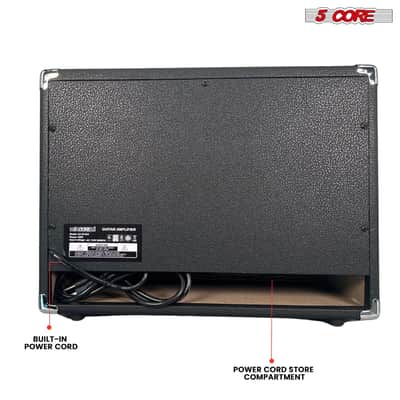 5 Core Guitar Amp 50 Watt Electric Amplifier w Built in 8" Speaker Portable Mini Amps w Aux image 11