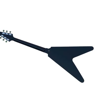 Custom Finish Top Flying V Style Guitar, Mahogany Body, Maple Neck, 22 Frets Fingerboard image 3