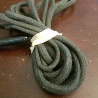 Webster Chicago RARE plastic handle variant MM35 Vintage Crystal Harp Mic 1950s MM-35 grey plastic cloth cord image 6