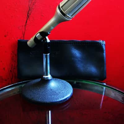 Vintage 1980's Shure SM59 dynamic cardioid microphone USA w mic clip & pouch Low Z SM58 SM54 SM53 image 1