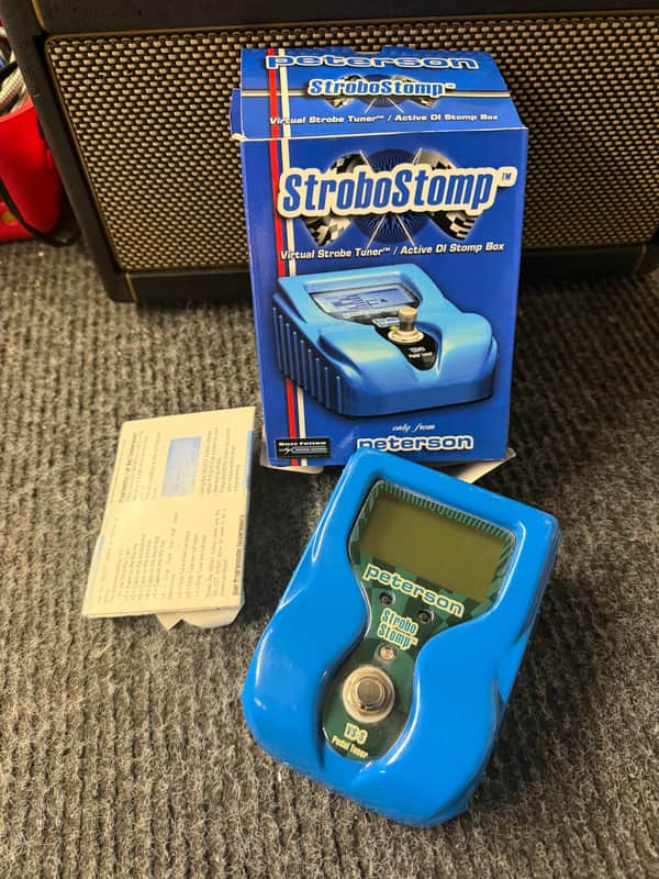 Peterson VS-S StroboStomp Pedal Tuner 2000s - Blue image 1