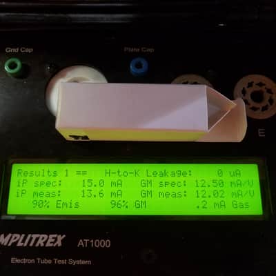 Amperex 6DJ8 tNOS AT1000 TESTED Balanced! PI Vacuum Tube HP Selected Heerlen D Getter GA0 GA2 T2 ECC88 dual triode 1959 image 2