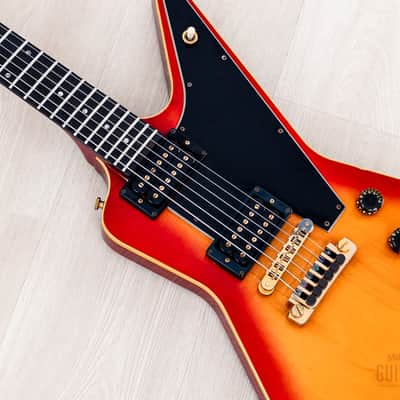 1983 Gibson Explorer E2 CMT Vintage Guitar Cherry Sunburst Flame Top w/ Dirty Fingers, Hangtags & Case image 7