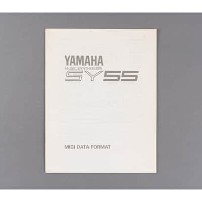 Yamaha SY55 MIDI Data Format Owner's Manual