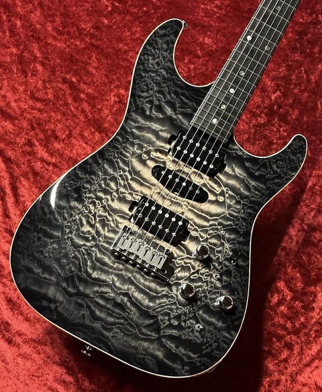 T's Guitars DST-22 Piezo "AAAAA Quilt Maple Top,Roasted Falme Neck!!"【USED】 [Made in Japan] [GSB019] image 1