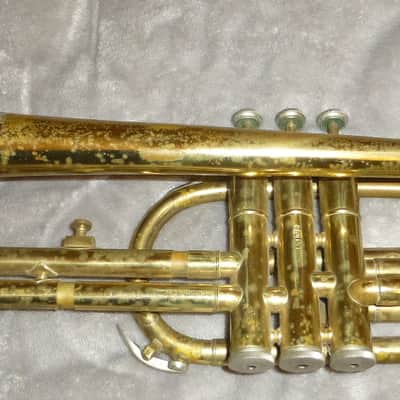 Vintage Silvertone Cornet 1968 - 1969 made in Elkhart Indiana Vincent Bach Corp 7-c Mouthpiece FOR PARTS OR REPAIR image 1