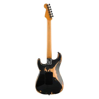Charvel Pro-Mod Relic San Dimas Style 1 HH FR - Weatherd Black image 8