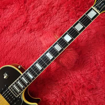 Rare - Aria Pro II LC-1000 1977 - Tobacco Brown Sunburst Lacquer Finish - Les Paul Custom - Original DiMarzio Super II DP104 Humbuckers - Ebony Fretboard & Mother Of Pearl Inlays - Made In Japan - MIJ image 6