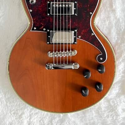 D'Angelico DADBRIMWLNS 6 String RH Double Cutaway Electric Guitar - Matte Walnut image 1