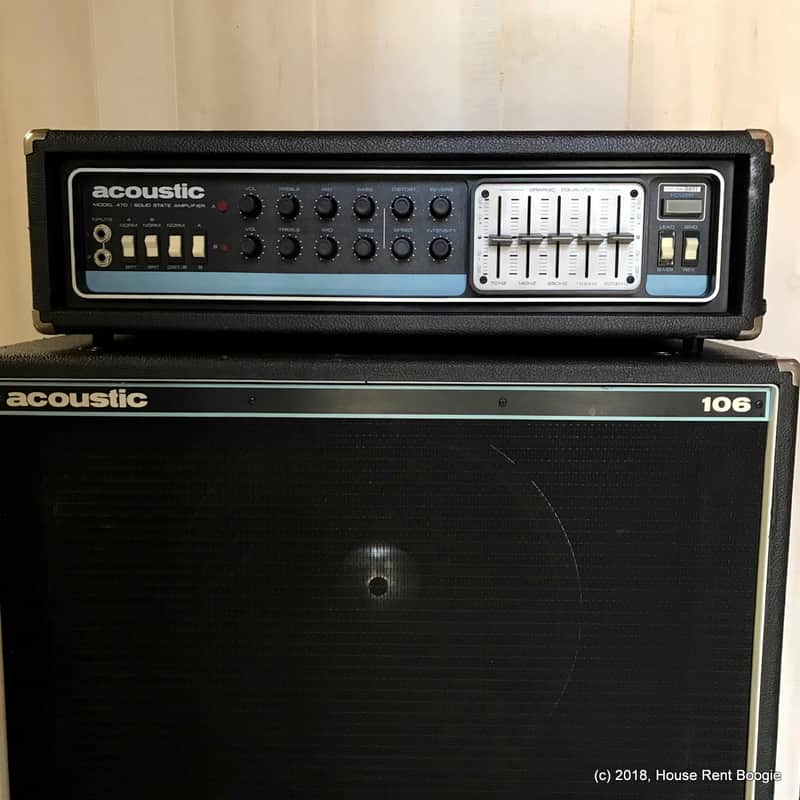 Vintage Acoustic 470 Bass / Guitar Amplifier image 1