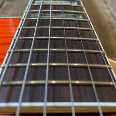 2017 Gretsch USA Custom Shop G6120WCST in Orange with orig. hard shell case and case candy image 12