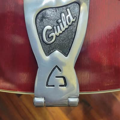 Guild Starfire III Hollow Body Guitar with Guild Bigsby & Brand New Gator Hard Case 1966 - Cherry Red image 19