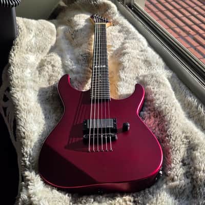 2021 ESP E-II M-I Thru NT Deep Candy Apple Red Satin w/OHSC image 5