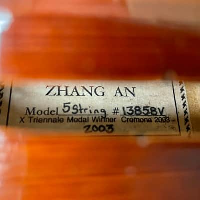 Zhang An 5-String Acoustic/Electric 5-String Violin c-2003 image 6
