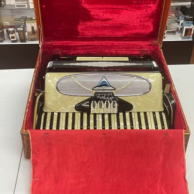Iorio Candido Accordion - Black and Pearl image 7