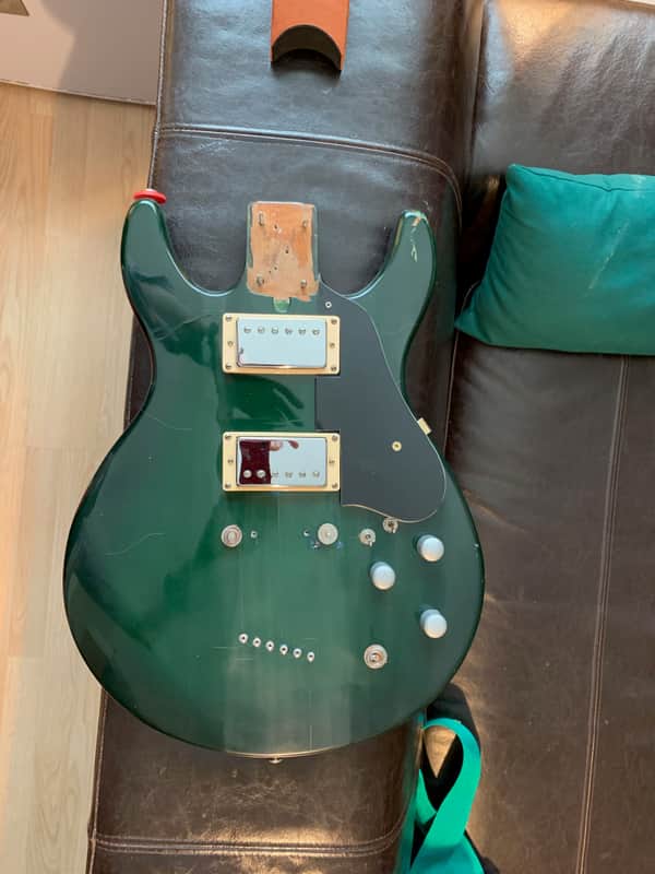 Kramer / Vaccaro Body Green Mahogany String Through Prototype image 1