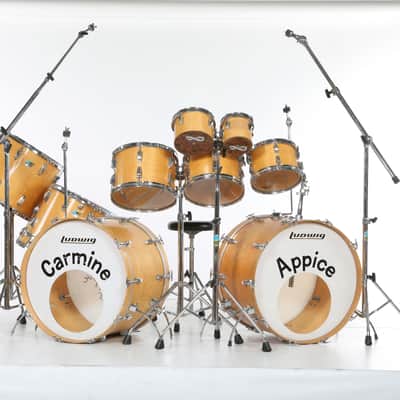 Carmine Appice's Ludwig 1976 Realistic Rock, Rod Stewart, Ted Nugent 10 Piece Drum Set. Signed! image 1
