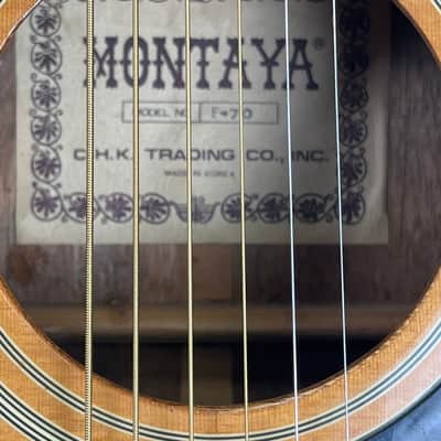 Montaya F-70 Acoustic Guitar - Natural image 7