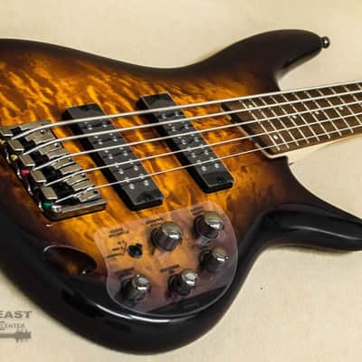 Ibanez SR405E Bass Guitar - Dragon Eye Burst image 4