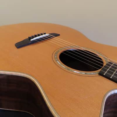 Goodall master Cedar/ AAA Claro Walnut Concert Jumbo Cutaway, with case. image 17