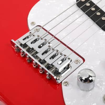 Glarry 30inch Mini Kids Electric Guitar Maple Fingerboard Red w/5W Amplifier image 9