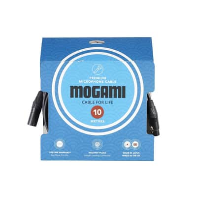 MOGAMI 10m XLRF - XLRM Mic Cable with Neutrik Black and Gold XLR image 2
