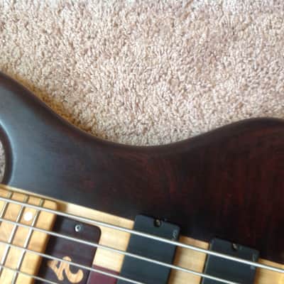 Simonetti 6 String lefty Bass mid-2000 hand rubbed finish image 11