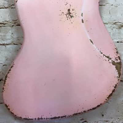 Custom Shop Guitar Relic Aged Nitro Shell Pink Jazz Bass Body MADE TO ORDER image 11