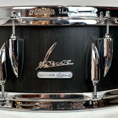 Sonor 5.75x14" Vintage Series Snare Drum - Black Stain image 1
