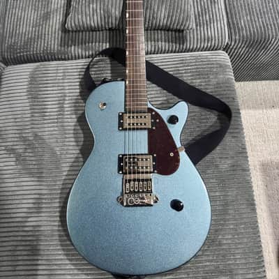 Gretsch G2210 Streamliner Junior Jet Club with EverTune Bridge 2021 - Gunmetal (Metallic Blue-Gray) image 2