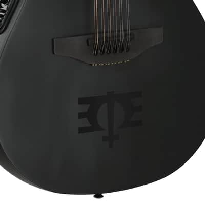 Adamas by Ovation 1598-MEIII Melissa Etheridge Signature Carbon Fiber Top Mid-Depth Cutaway Maple Neck 12-String Acoustic-Electric Guitar w/ABS Case image 7