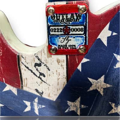 2022 Outlaw Guitar Company - “Merica” Finish #008 (1 of 1)- Tele Style Electric Guitar image 4