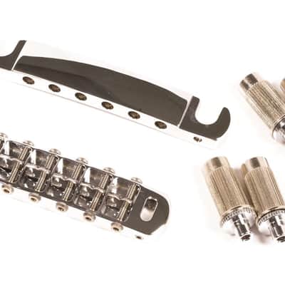 Genuine Hipshot Tone-A-Matic Bridge and Tailpiece Chrome 4TM060C image 2