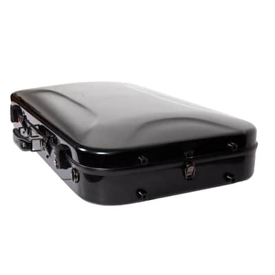 Crossrock 4/4 Violin Hard Case, 15-16.5 inches Viola Fiberglass Hardshell, Black Double Case image 2