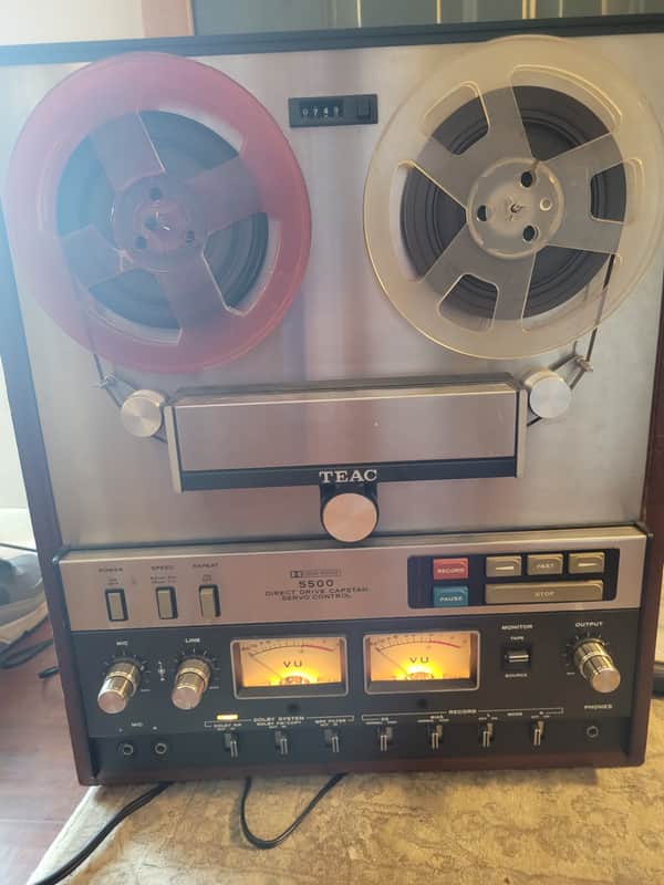 TEAC A-5500 1/4" 2-Track Reel to Reel Tape Recorder image 1