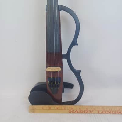 Yamaha SV110 Electric Silent Violin Brown+Bow+Backpack Soft-Shell Case 4/4String image 22