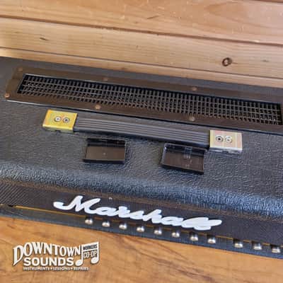 1980s Made in UK Marshall JCM 800 Lead Series Model 2210 100-Watt Master Volume Head with Reverb with Two-Button Footswitch, Switchable Ohms/Voltage image 5