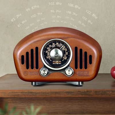 Vintage Radio-Walnut wooden image 20