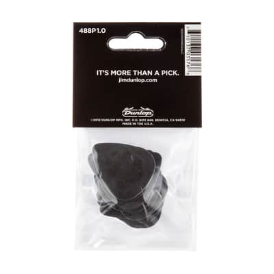 Dunlop Tortex Guitar Picks Pitch Black Standard 1.0mm 24 Pack 488P1.0 image 2