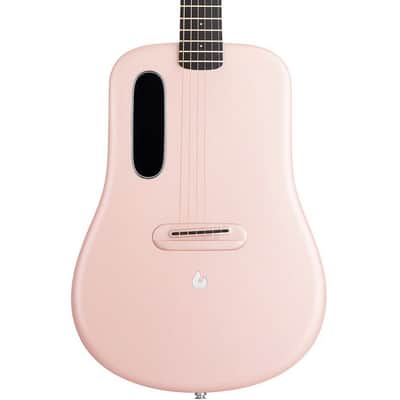 Lava Music L9210003 ME 4 Carbon Fiber 36” Acoustic / Electric Guitar With Gig Bag, Pink image 3