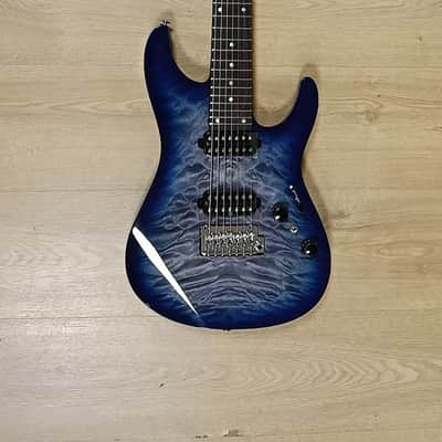 Ibanez AZ427P2QM-TUB Premium 2024 - Present - Twilight Blue Burst image 1